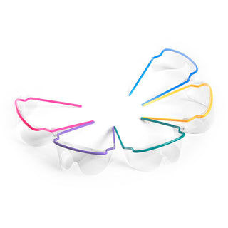 TIDIShield® Grab 'n Go Protective Glasses with Dispenser Wraparound Clear Tint Assorted Color Frames Over Ear One Size Fits Most (860597_CS)