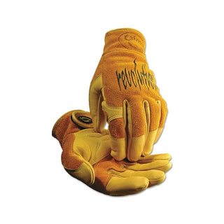 Caiman Multi-Task Welding Gloves, Cow Grain Leather/Pigskin, Medium, Tan/Gold (607-1828-M)