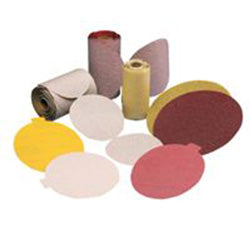 Carborundum Premier Red Aluminum Oxide Dri-Lube Paper Discs, 6 in Dia., P100 Grit, Roll (481-05539518172)