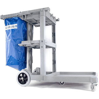 Carlisle Long Platform Janitorial Cart, Gray (JC1945L23)