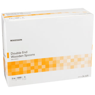 McKesson Medical Spoon Double Ended Tan Wood (473482_BX)
