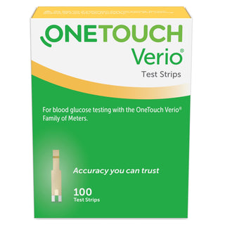 OneTouch® Verio® Blood Glucose Test Strips 100 Strips per Pack (1076324_BX)