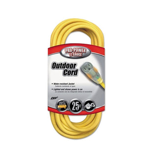 CCI Southwire Yellow Jacket® Power Cord, 25 ft, 1 Outlet, Yellow (172-02587-88-02)