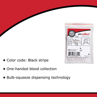 PTS Diagnostics Capillary Blood Collection Tube Plain 40 µL Without Closure Glass Tube (957814_BG)