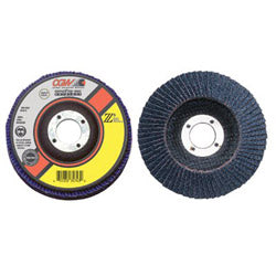 CGW Abrasives Prem Z3 Reg T27 Flap Disc, 4-1/2 in dia, 40 Grit, 7/8 Arbor, 13300 rpm (421-42302)