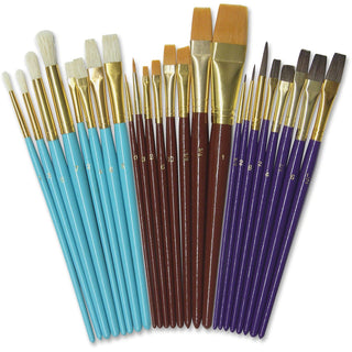 Chenille Kraft Company Multimedia Paint Brush Set, 24Pcs, Assorted (CKC5134)