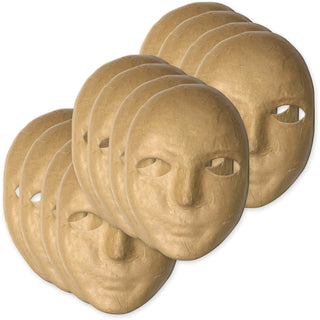 Chenille Kraft Company Paper Mache Masks, Beige (CKC419012)