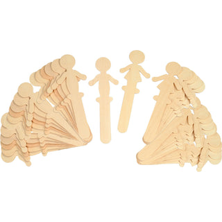 Chenille Kraft Company People Shaped Wood Craft Sticks (CKC364502)