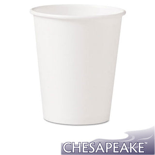 Chesapeake 10oz Squat Single Wall White Hot Cup (CHHC10W)