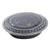 Chesapeake 48Oz 9" Round Black Container w/Lid 150/Case (CHB948)