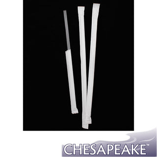 Chesapeake 7.75" Translucent Jumbo Straw With Paper Wrapped, Case of 2,000 (JSW4)