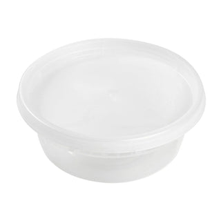 Chesapeake Deli Container, Polypropylene, Combo w/Lid, 8 Oz, Clear, 240/Case (CHDC08240)