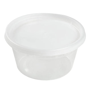 Chesapeake Deli Container, Polypropylene, Combo w/Lid, 12 Oz, Clear, 240/Case (CHDC12240)