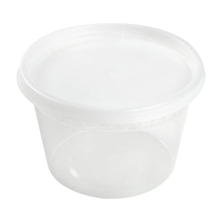 Chesapeake Deli Container, Polypropylene, Combo w/Lid, 16 Oz, Clear, 240/Case (CHDC16240)