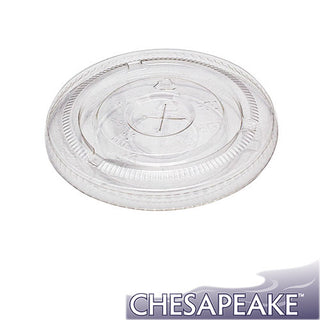 Chesapeake Flat Lid For 12-24 Oz Pet Cups, 20 Sleeves of 50 Lids (FL12PET)