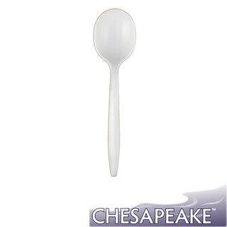 Chesapeake Medium Weight Polypropylene White Soupspoon, Case of 1000 (130403)
