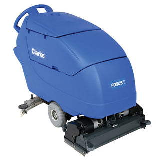 Clarke® FOCUS&reg; II Cylindrical 28 Mid-size Autoscrubber, 312 Ah Maint-free (AGM) Batteries, Onboard Charger, Brushes and Chemical Mixing System (05428A)