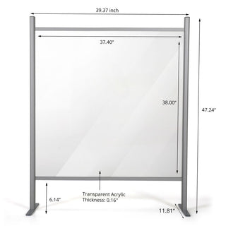 MT Displays CLEAR HYGIENE BARRIER 47.24x39.37 Inch, Each (UHBN001210X2000)