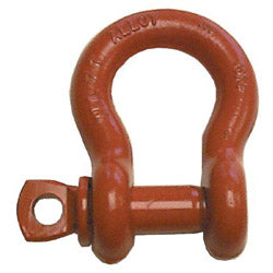 CM Columbus Mckinnon Screw Pin Anchor Shackles, 1/2 in Bail Size, 3 Tons, Orange Paint (490-M650P)