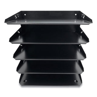 Coin-Tainer Steel Horizontal File Organizer, 5 Sections, Letter Size Files, 8.75 x 12 x 12, Black (CTXHASZ0149)