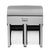 Compact® 4-Roll Quad Coreless High-Capacity Toilet Paper Dispenser, Stainless, 56748, 11.75" W x 6.9" D x 13.25" H (GEP56748)