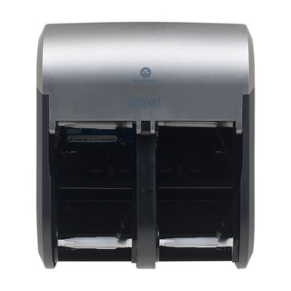 Compact® 4-Roll Quad Coreless High-Capacity Toilet Paper Dispenser, Faux Stainless, 56746A, 11.75" W x 6.9" D x 13.25" H (GPC56746A)