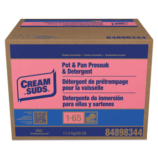 Cream Suds® Manual Pot & Pan Detergent w/o Phosphate, Baby Powder Scent, Powder, 25 lb. Box (02120PG)
