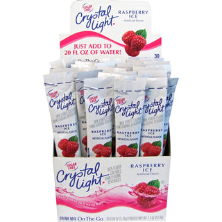 Crystal Light® Raspberry Ice Flavored Drink Mix, 8-oz. Packets, 30/Box (FVS79800)