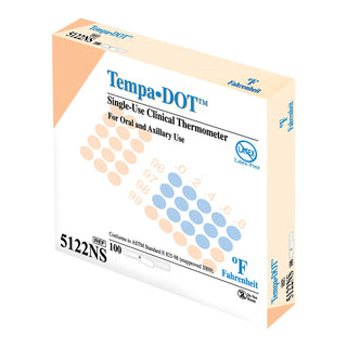 Tempa·DOT™ Disposable Oral Thermometer 99 to 104 °F Color Dots Display (982570_BX)