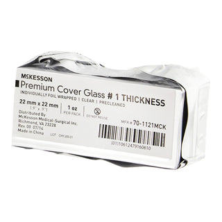McKesson Cover Glass Square No. 1 Thickness 22 X 22 mm (938364_PK)