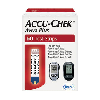 Accu-Chek® Aviva Plus Blood Glucose Test Strips 50 Strips per Pack (788222_VL)