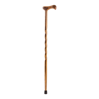Brazos™ Twisted T-Handle Cane Wood 37 Inch Height Brown (1229018_EA)