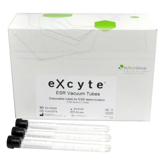 Excyte® Vacuum Tube Venous Blood Collection Tube Sodium Citrate Additive 1 mL Conventional Closure Glass Tube (958114_BX)