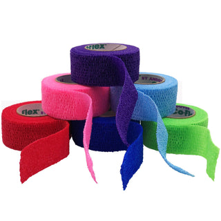Co-Flex®·Med Cohesive Bandage 2 Inch X 5 Yard Self-Adherent Closure Neon Pink / Blue / Purple / Light Blue / Neon Green / Red NonSterile 16 lbs. Tensile Strength (491256_CS)