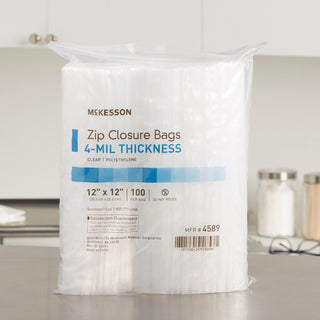 McKesson Reclosable Bag 12 X 12 Inch Polyethylene Clear Zipper Closure (957786_BX)