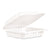 Dart® Hinged Lid Containers, Single Compartment, 9 x 8.8 x 3, White, 150/Carton (DCC90MFPPHT1R)