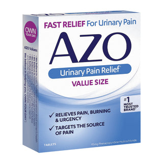 AZO® Urinary Pain Relief 95 mg Strength Phenazopyridine HCL Tablet 30 per Bottle (725613_BX)