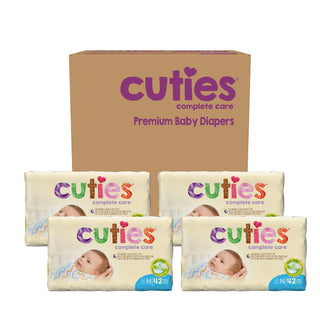Cuties® Complete Care Unisex Baby Diaper Newborn Disposable Heavy Absorbency (706277_BG)