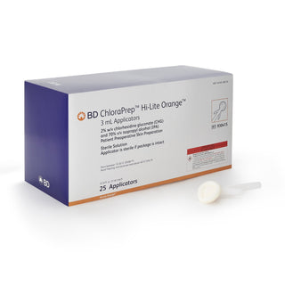 ChloraPrep™ Hi-Lite Orange™ Skin Prep Solution 3 mL Foam Applicator 2% / 70% Strength CHG (Chlorhexidine Gluconate) / Isopropyl Alcohol Sterile (1189867_CS)