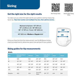 McKesson Ultra Unisex Adult Incontinence Brief X-Large Disposable Heavy Absorbency (800833_CS)