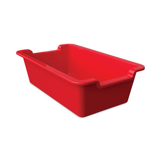 deflecto® Antimicrobial Rectangle Storage Bin, Red (DEF39510RED)