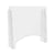 deflecto® Counter Top Barrier with Pass Thru, 27" x 6" x 23.75", Polycarbonate, Clear, 2/Carton (DEFPBCTPC2724P)
