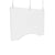 deflecto® Hanging Barrier, 36" x 24", Polycarbonate, Clear, 2/Carton (DEFPBCHPC3624)