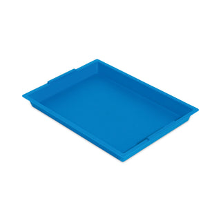 deflecto® Little Artist Antimicrobial Finger Paint Tray, 16 x 1.8 x 12, Blue (DEF39507BLU)