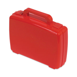deflecto® Little Artist Antimicrobial Storage Case, Red (DEF39506RED)