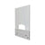 deflecto® Mounting Safety Barrier with Pass Thru, 31.5" x 38", Acrylic, Clear, 2/Carton (DEFPBCMA3138P)