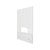 deflecto® Mounting Safety Barrier with Pass Thru, 31.5" x 38", Polycarbonate, Clear, 2/Carton (DEFPBCMPC3138P)