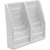 deflecto® Multi Tiered Magazine Holder, 8 Pockets, 20 1/4w x 5d x 19 3/4h, Gray Plastic (DEF52209)