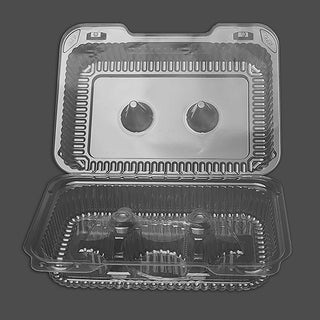 Detroit Forming Inc Six Cell Clear Hinge Muffin / Cupcake Container (LBH-6646)