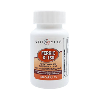 Geri-Care® Mineral Supplement Iron 150 mg Strength Capsule 100 per Bottle (689194_BT)